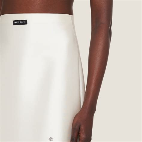 miu miu white skirt and top|miumiu pencil skirt.